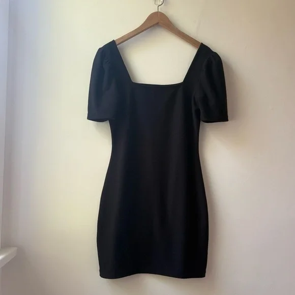 Club Monaco Black Square-Neck Dress​ - Picture 5 of 11